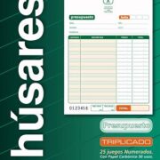 TALONARIO PRESUPUESTO HUSARES 1613 TRIPLICADO