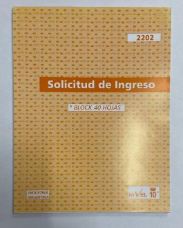 2202 SOLICITUD DE INGRESO NIVEL 10