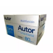 CAJA DE RESMAS 80 GRS. CARTA X 10 AUTOR