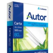 RESMA 80 GRS. CARTA X 500 AUTOR