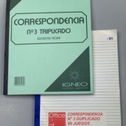 LIBRO CORRESPONDENCIA NRO 3 X 3