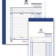 TALONARIO PRESUPUESTO CHICO DUPLICADO ECONOMICO