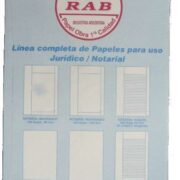 RESMA NOTARIAL LISA SIN MARGEN 118