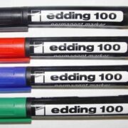 MARCADOR INDELEBLE EDDING 100 ROJO