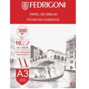 BLOCK FEDRIGONI A3 X10 HOJAS 300GR TECNICAS HUMEDAS