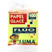 PAPEL GLASE FLUO X100