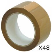 CAJA CINTA DE EMBALAR MARRON 4.8 X 40 MTS X 72 UNID.