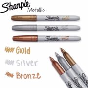 MARCADOR SHARPIE ORO / PLATA / COBRE